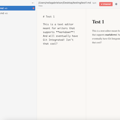 Preview of Text Editor